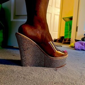 Bedazzled wedges